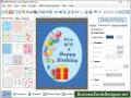 Software makes colorful bвЂ™day invitation card