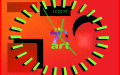 Screenshot of 7art Pifagor Clock ScreenSaver 1.1