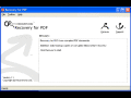 Screenshot of PDFRecovery 1.0.0804