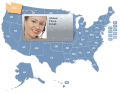 USA Flash Map Locator for websites