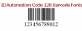 Create Code 128 barcodes from a font easily.