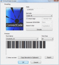 Screenshot of ConnectCode Free Barcode Font 4.0