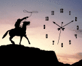 Screenshot of Cowboy Clock ScreenSaver 2.3