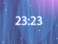 Screenshot of Radiating Clock ScreenSaver 2.7