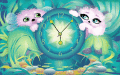 Pets delight in lovely clock