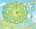 Screenshot of Dragon-fly Clock ScreenSaver 2.3