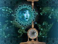 A meditative clock screensaver with mandalas