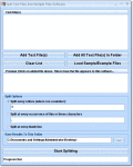 Screenshot of Split Text Files Into Multiple Files Software 7.0