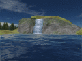 Screenshot of Mountain Lake Waterfall Screensaver 1.0.1.2