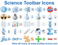 A set of scientific and engineering icons