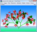 Create animated virtual flowers in 3D