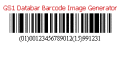 Screenshot of GS1 Databar Barcode Image Generator 13.07
