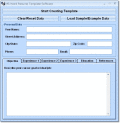 Screenshot of MS Word Resume Template Software 7.0