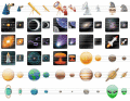 Screenshot of Space Icons 2013.1