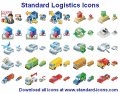 All logistics in a set of high-quality icons!