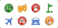 Ready icons for your mapping applications.