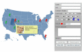 Screenshot of Click-and-Drag Map of USA 1.0