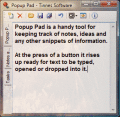 Screenshot of Popup Pad 1.2