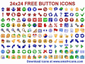 Screenshot of 24x24 Free Button Icons 2010.2