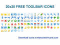 Screenshot of 20x20 Free Toolbar Icons 2010.1