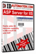 Screenshot of GS1 Databar ASP Barcode for IIS 2009