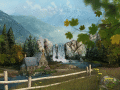 Screenshot of Mountain Waterfall 3D Screensaver 1.1