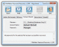 Screenshot of FileMaker Password Recovery 1.0d