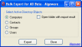 Screenshot of Algoware Active Directory Bulk Export 1.0