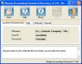 Screenshot of Simply Accounting Password Recovery 1.0d