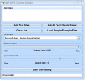 Screenshot of Text To MP3 Converter Software 7.0