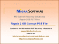 Screenshot of Repair 2 GB Corrupt PST File 2.0