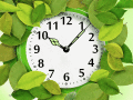 Screenshot of 7art Foliage Clock ScreenSaver Mac OS 1.1