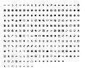 Screenshot of Wireframe black and white icon set 1.0