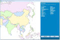 Screenshot of East Asia Interactive Map Quiz Software 7.0