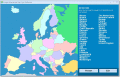 Screenshot of Europe Interactive Map Quiz Software 7.0