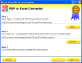 Screenshot of Easy-to-Use PDF to Excel Converter 2011