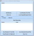 Screenshot of Generate Acronym and Mnemonic Device Software 7.0