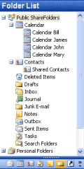 Screenshot of Public ShareFolder for Outlook 1.5