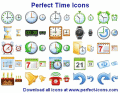 56 time icons for toolbars and menus