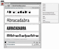 Font viewer inside Creative Suite.
