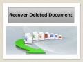 Best utility to recover deleted document